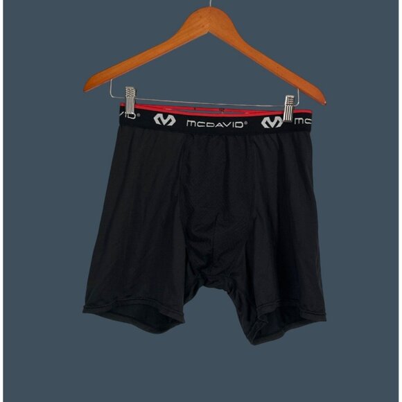 McDavid Mens Compression Boxer Briefs With Flexcup Pocket Black L - Picture 1 of 5